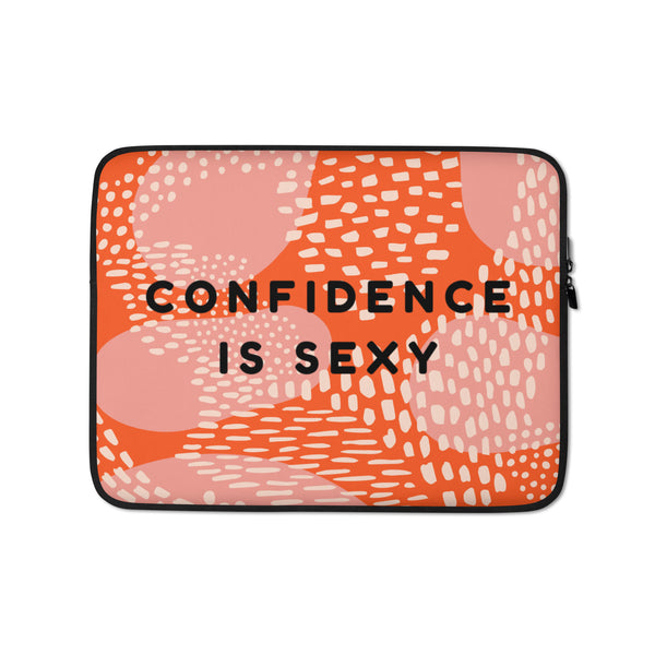  Confidence Is Sexy Laptop Sleeve by Queer In The World Originals sold by Queer In The World: The Shop - LGBT Merch Fashion