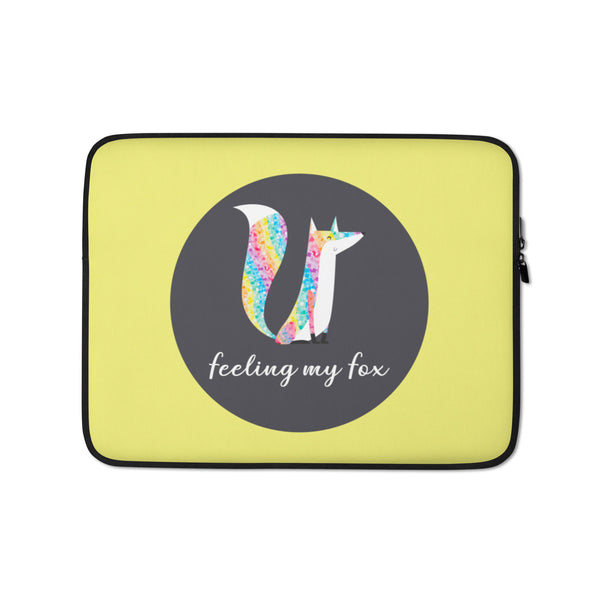  Feeling My Fox Laptop Sleeve by Queer In The World Originals sold by Queer In The World: The Shop - LGBT Merch Fashion