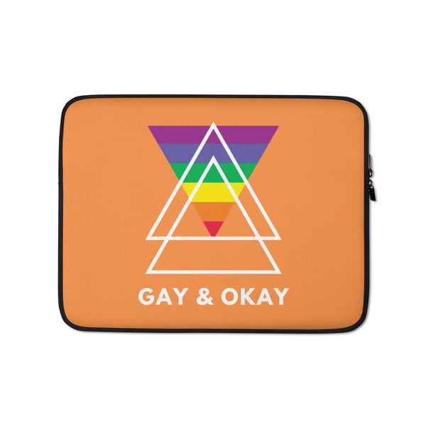  Gay & Okay Laptop Sleeve by Queer In The World Originals sold by Queer In The World: The Shop - LGBT Merch Fashion