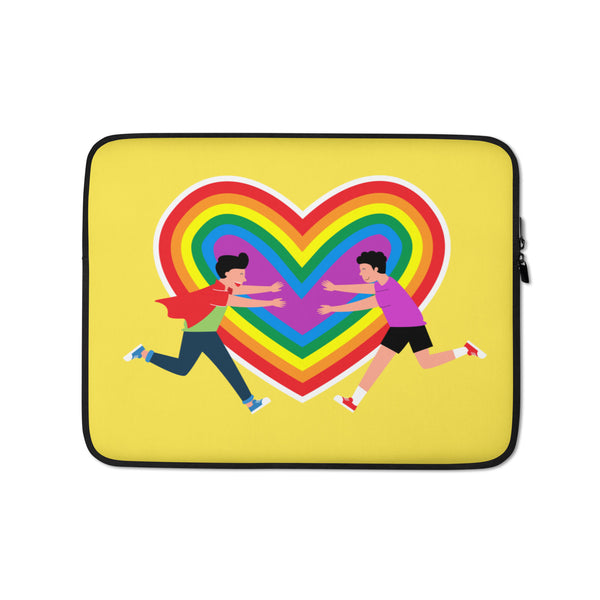  Gay Couple Laptop Sleeve by Queer In The World Originals sold by Queer In The World: The Shop - LGBT Merch Fashion