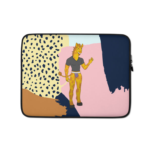  Gay Giraffe Laptop Sleeve by Queer In The World Originals sold by Queer In The World: The Shop - LGBT Merch Fashion