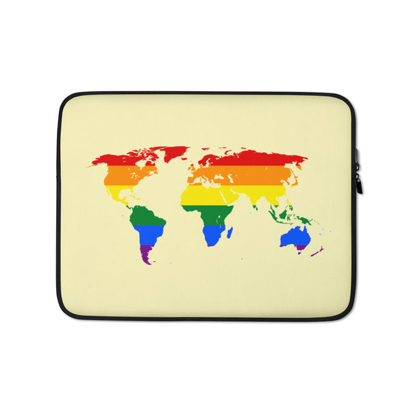  Gay Map Laptop Sleeve by Queer In The World Originals sold by Queer In The World: The Shop - LGBT Merch Fashion