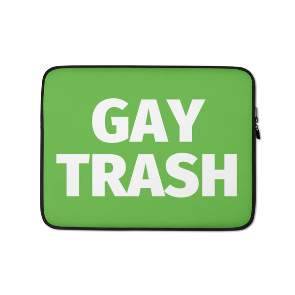  Gay Trash Laptop Sleeve by Queer In The World Originals sold by Queer In The World: The Shop - LGBT Merch Fashion