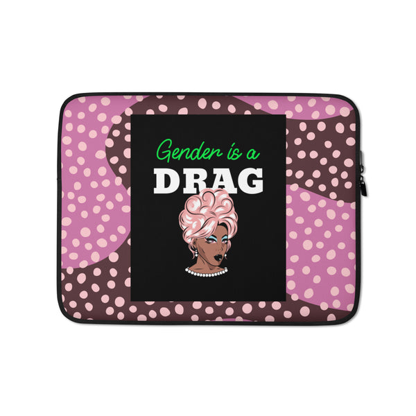  Gender Is A Drag Laptop Sleeve by Queer In The World Originals sold by Queer In The World: The Shop - LGBT Merch Fashion