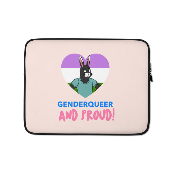  Genderqueer And Proud Laptop Sleeve by Queer In The World Originals sold by Queer In The World: The Shop - LGBT Merch Fashion