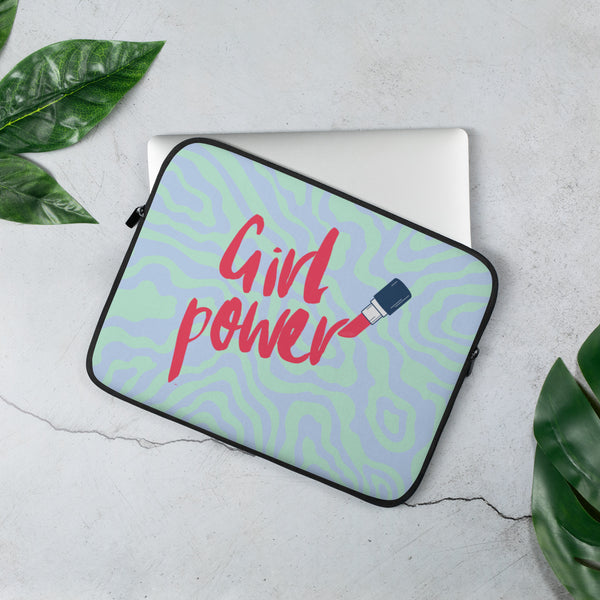  Girl Power Laptop Sleeve by Queer In The World Originals sold by Queer In The World: The Shop - LGBT Merch Fashion