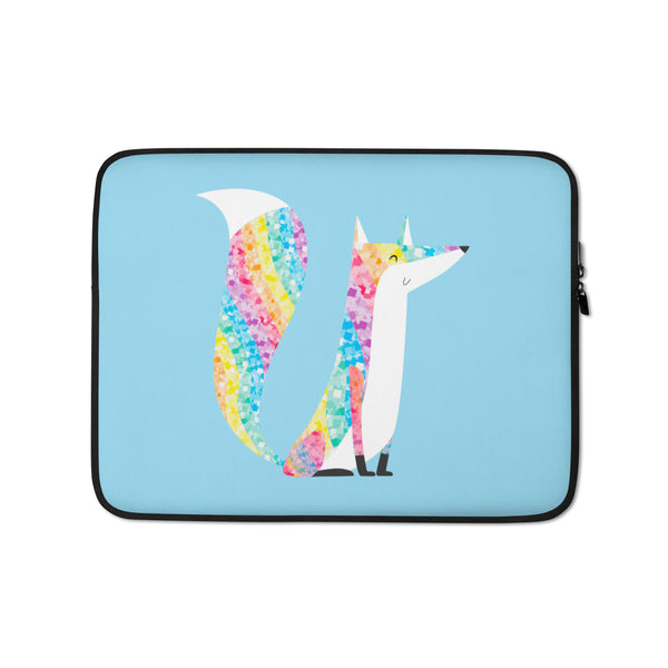  Glitter Fox Laptop Sleeve by Queer In The World Originals sold by Queer In The World: The Shop - LGBT Merch Fashion