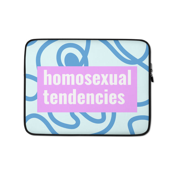  Homosexual Tendencies Laptop Sleeve by Queer In The World Originals sold by Queer In The World: The Shop - LGBT Merch Fashion