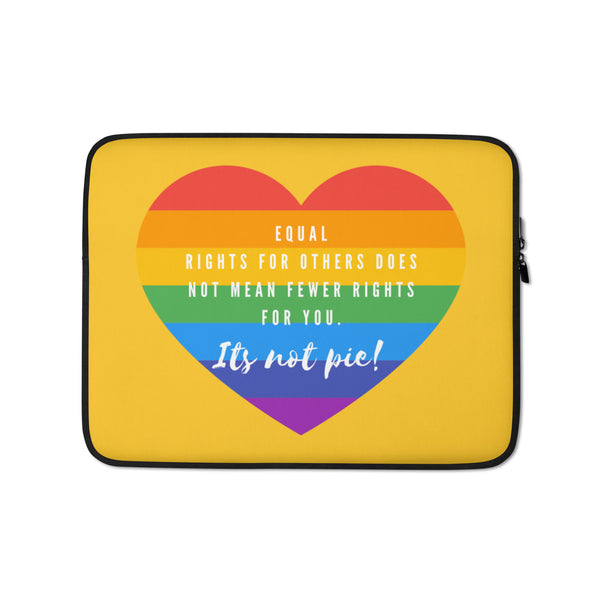  It's Not Pie Laptop Sleeve by Queer In The World Originals sold by Queer In The World: The Shop - LGBT Merch Fashion