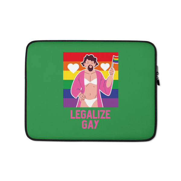  Legalize Gay Laptop Sleeve by Queer In The World Originals sold by Queer In The World: The Shop - LGBT Merch Fashion