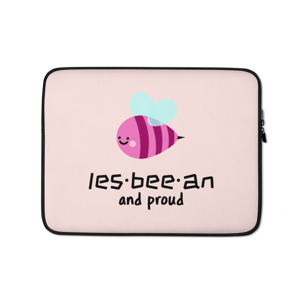  Les-Bee-An And Proud Laptop Sleeve by Queer In The World Originals sold by Queer In The World: The Shop - LGBT Merch Fashion