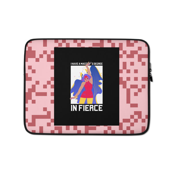  Master's Degree In Fierce Laptop Sleeve by Queer In The World Originals sold by Queer In The World: The Shop - LGBT Merch Fashion