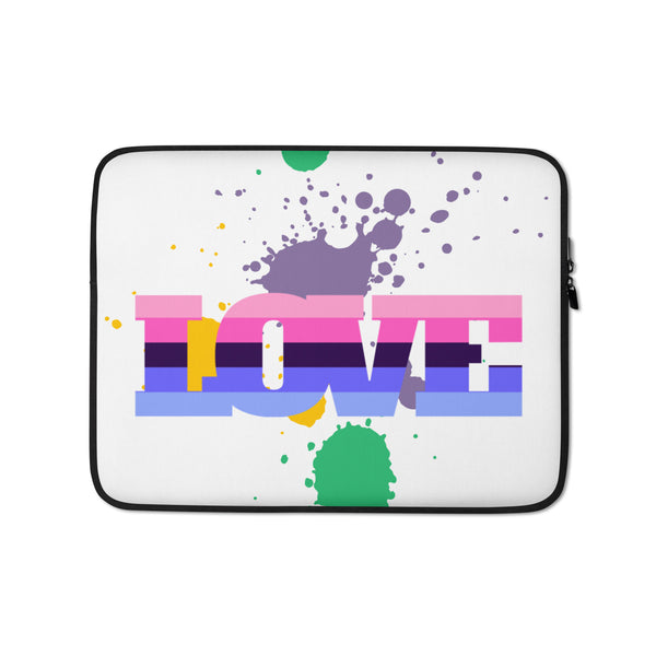  Omnisexual Love Laptop Sleeve by Queer In The World Originals sold by Queer In The World: The Shop - LGBT Merch Fashion