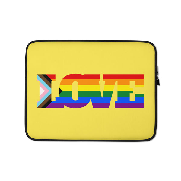  Progress LGBT Love Laptop Sleeve by Queer In The World Originals sold by Queer In The World: The Shop - LGBT Merch Fashion