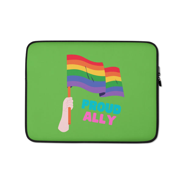  Proud Ally Laptop Sleeve by Queer In The World Originals sold by Queer In The World: The Shop - LGBT Merch Fashion