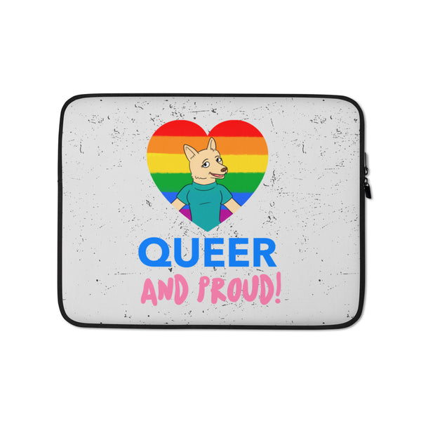  Queer And Proud Laptop Sleeve by Queer In The World Originals sold by Queer In The World: The Shop - LGBT Merch Fashion