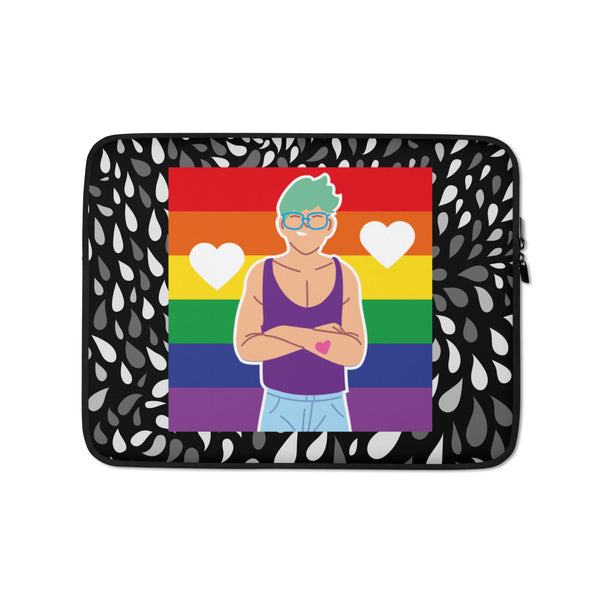  Queer Love Laptop Sleeve by Queer In The World Originals sold by Queer In The World: The Shop - LGBT Merch Fashion