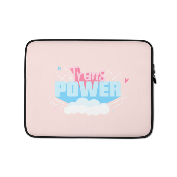  Stand Proud Trans Power Laptop Sleeve by Queer In The World Originals sold by Queer In The World: The Shop - LGBT Merch Fashion