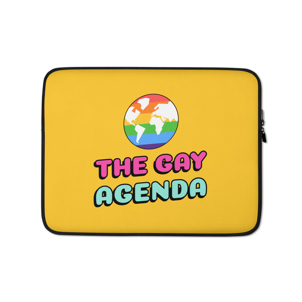  The Gay Agenda Laptop Sleeve by Queer In The World Originals sold by Queer In The World: The Shop - LGBT Merch Fashion