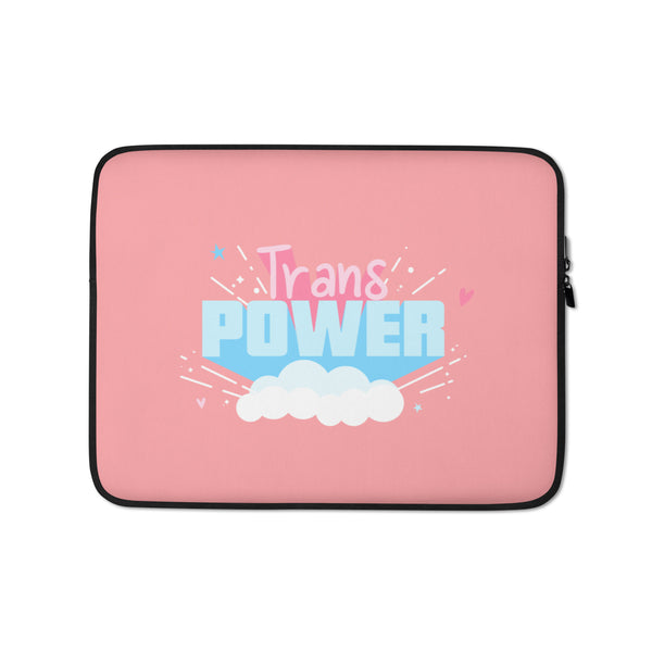  Trans Power Laptop Sleeve by Queer In The World Originals sold by Queer In The World: The Shop - LGBT Merch Fashion