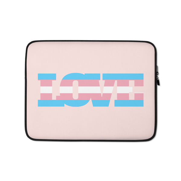  Transgender Love Laptop Sleeve by Queer In The World Originals sold by Queer In The World: The Shop - LGBT Merch Fashion