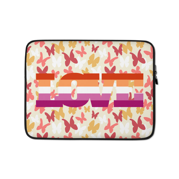  Lesbian Love Laptop Sleeve by Queer In The World Originals sold by Queer In The World: The Shop - LGBT Merch Fashion