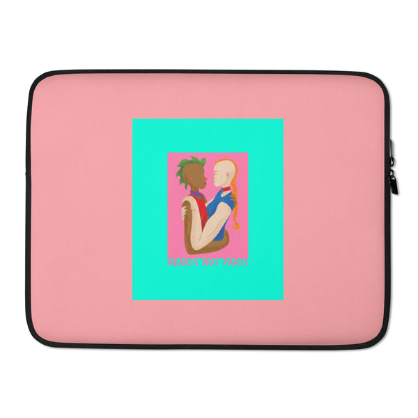  Hearts Not Parts Laptop Sleeve by Queer In The World Originals sold by Queer In The World: The Shop - LGBT Merch Fashion