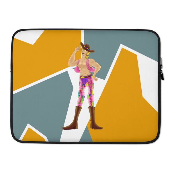  Gay Cowboy Laptop Sleeve by Queer In The World Originals sold by Queer In The World: The Shop - LGBT Merch Fashion