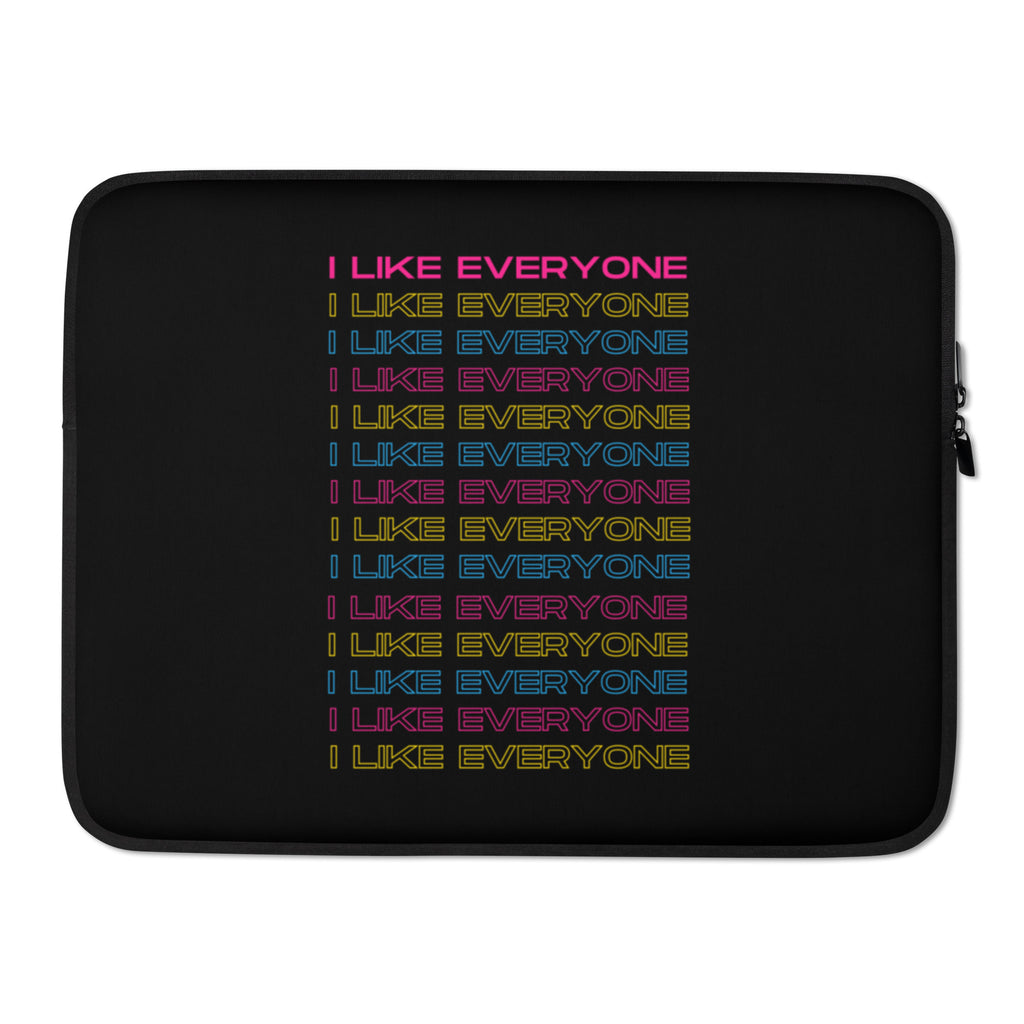  I Like Everyone Laptop Sleeve by Queer In The World Originals sold by Queer In The World: The Shop - LGBT Merch Fashion