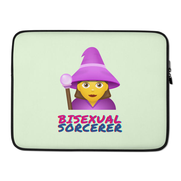  Bisexual Sorcerer Laptop Sleeve by Queer In The World Originals sold by Queer In The World: The Shop - LGBT Merch Fashion
