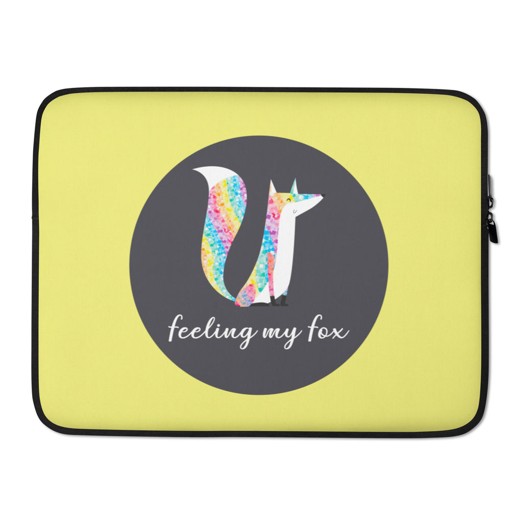  Feeling My Fox Laptop Sleeve by Queer In The World Originals sold by Queer In The World: The Shop - LGBT Merch Fashion