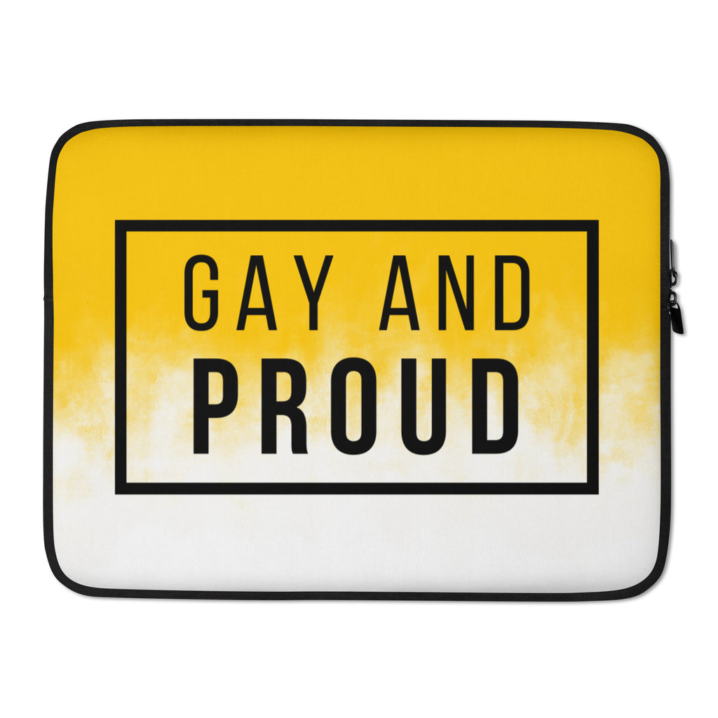  Gay And Proud Laptop Sleeve by Queer In The World Originals sold by Queer In The World: The Shop - LGBT Merch Fashion