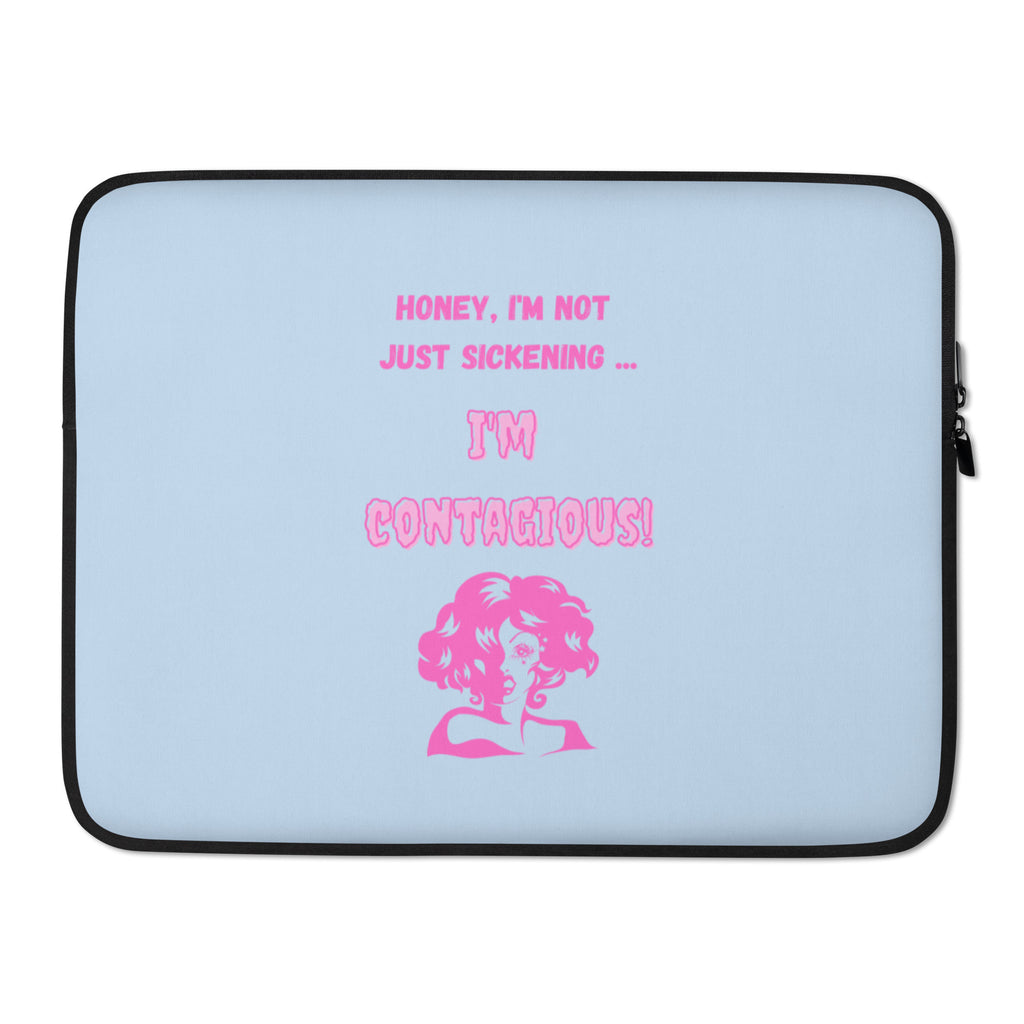  I'm Contagious Laptop Sleeve by Queer In The World Originals sold by Queer In The World: The Shop - LGBT Merch Fashion