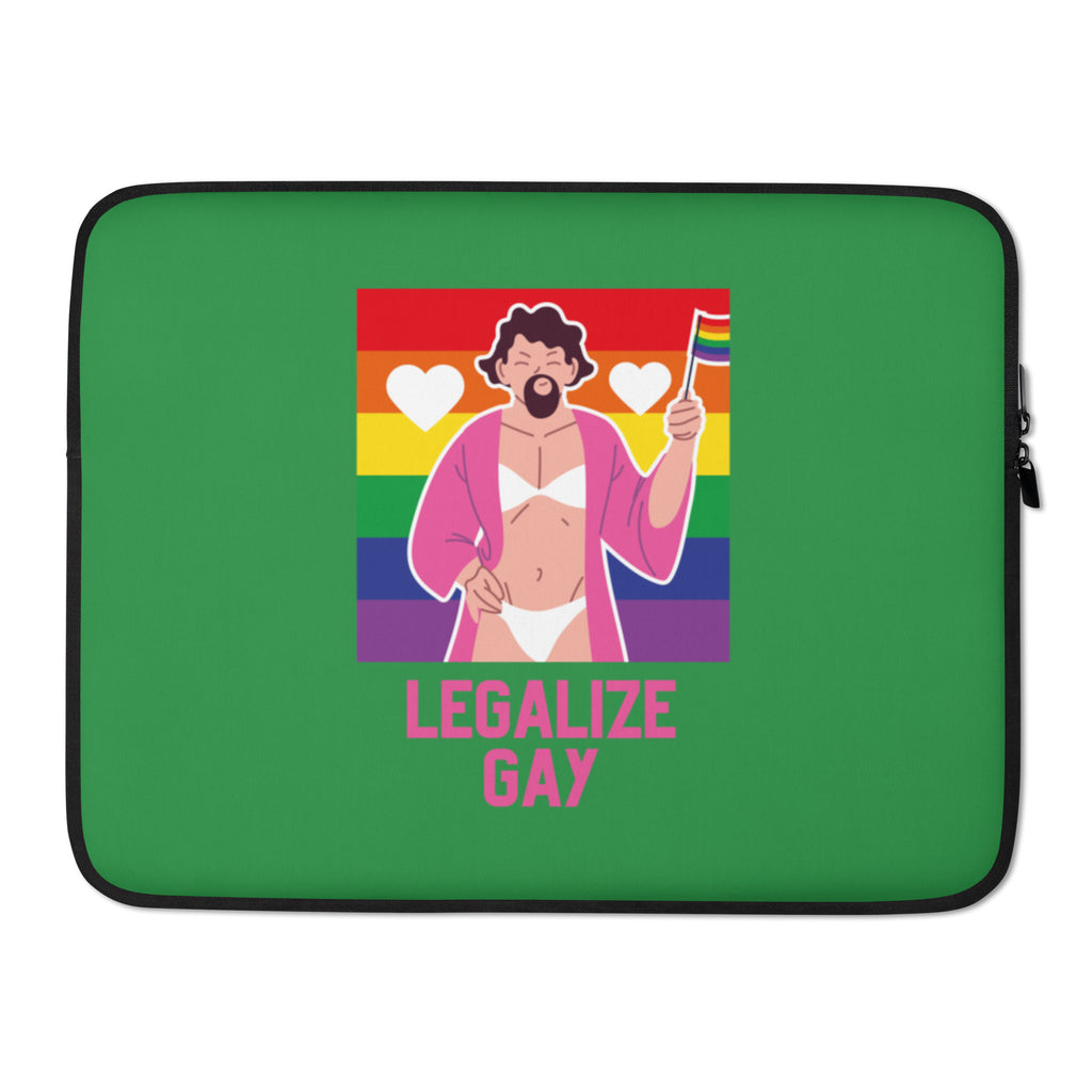 Legalize Gay Laptop Sleeve by Queer In The World Originals sold by Queer In The World: The Shop - LGBT Merch Fashion