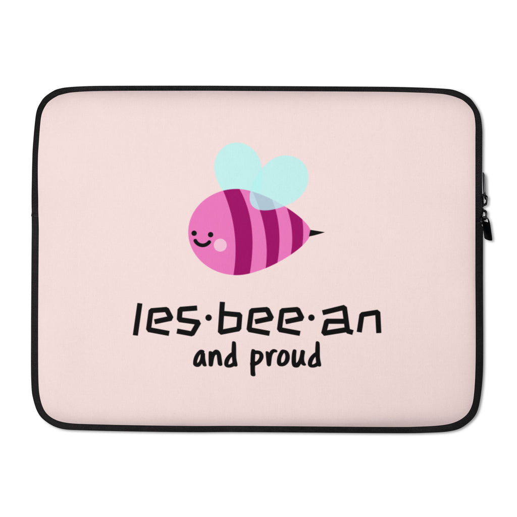 Les-Bee-An And Proud Laptop Sleeve by Queer In The World Originals sold by Queer In The World: The Shop - LGBT Merch Fashion
