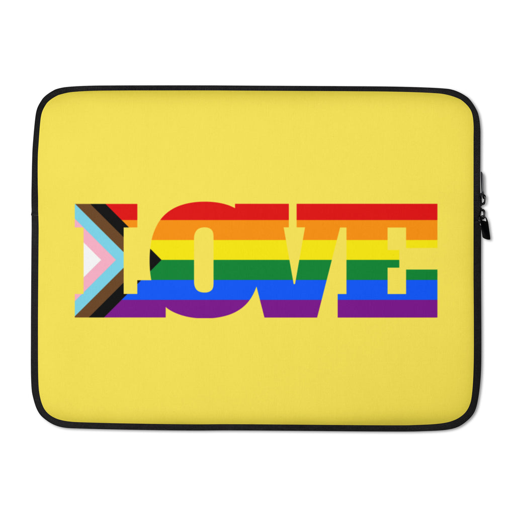  Progress LGBT Love Laptop Sleeve by Queer In The World Originals sold by Queer In The World: The Shop - LGBT Merch Fashion
