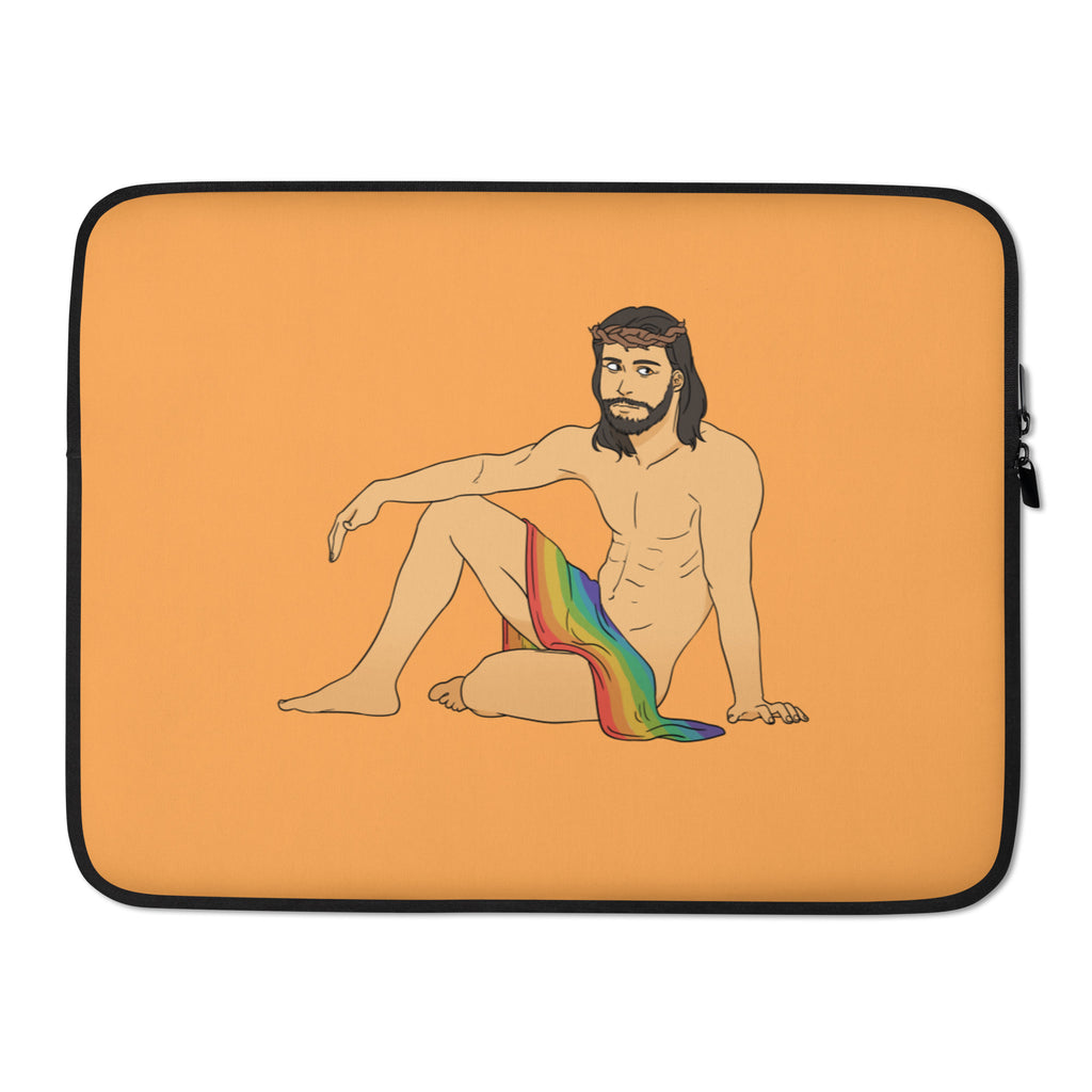  Sexy Gay Jesus Laptop Sleeve by Queer In The World Originals sold by Queer In The World: The Shop - LGBT Merch Fashion