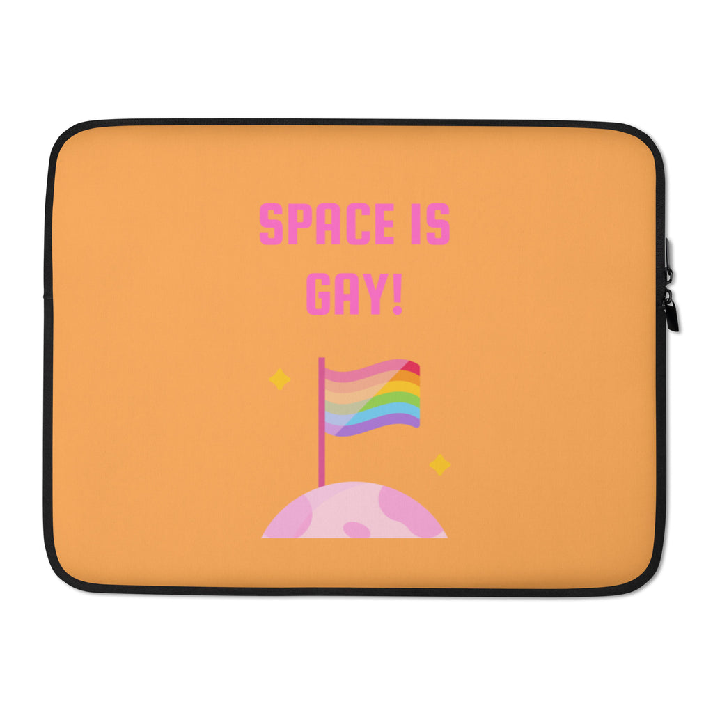  Space Is Gay Laptop Sleeve by Queer In The World Originals sold by Queer In The World: The Shop - LGBT Merch Fashion