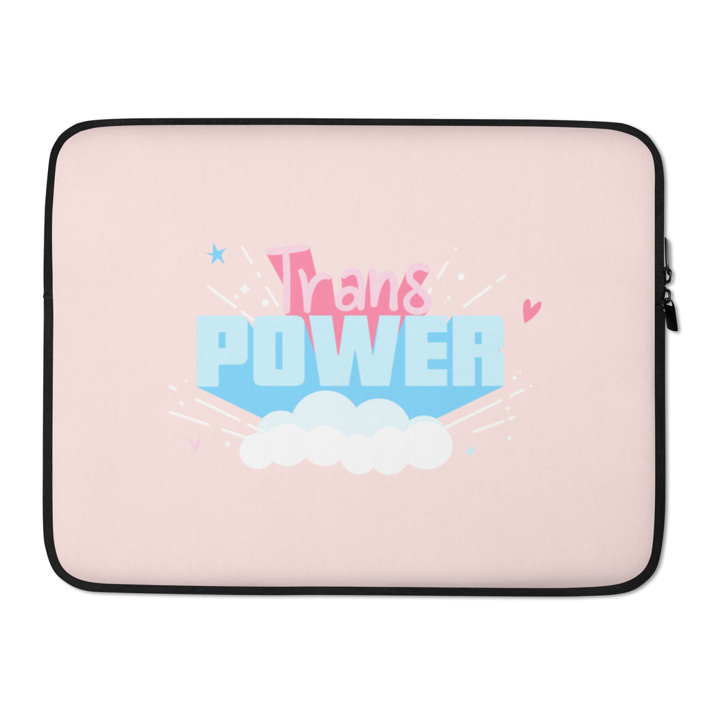  Stand Proud Trans Power Laptop Sleeve by Queer In The World Originals sold by Queer In The World: The Shop - LGBT Merch Fashion