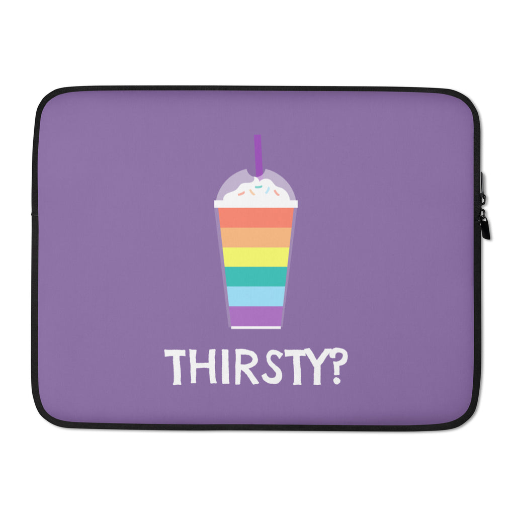  Thirsty? Laptop Sleeve by Queer In The World Originals sold by Queer In The World: The Shop - LGBT Merch Fashion