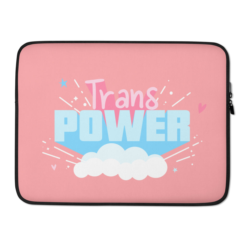  Trans Power Laptop Sleeve by Queer In The World Originals sold by Queer In The World: The Shop - LGBT Merch Fashion