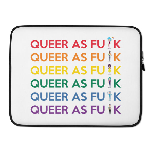  Queer As Fu#k Laptop Sleeve by Queer In The World Originals sold by Queer In The World: The Shop - LGBT Merch Fashion