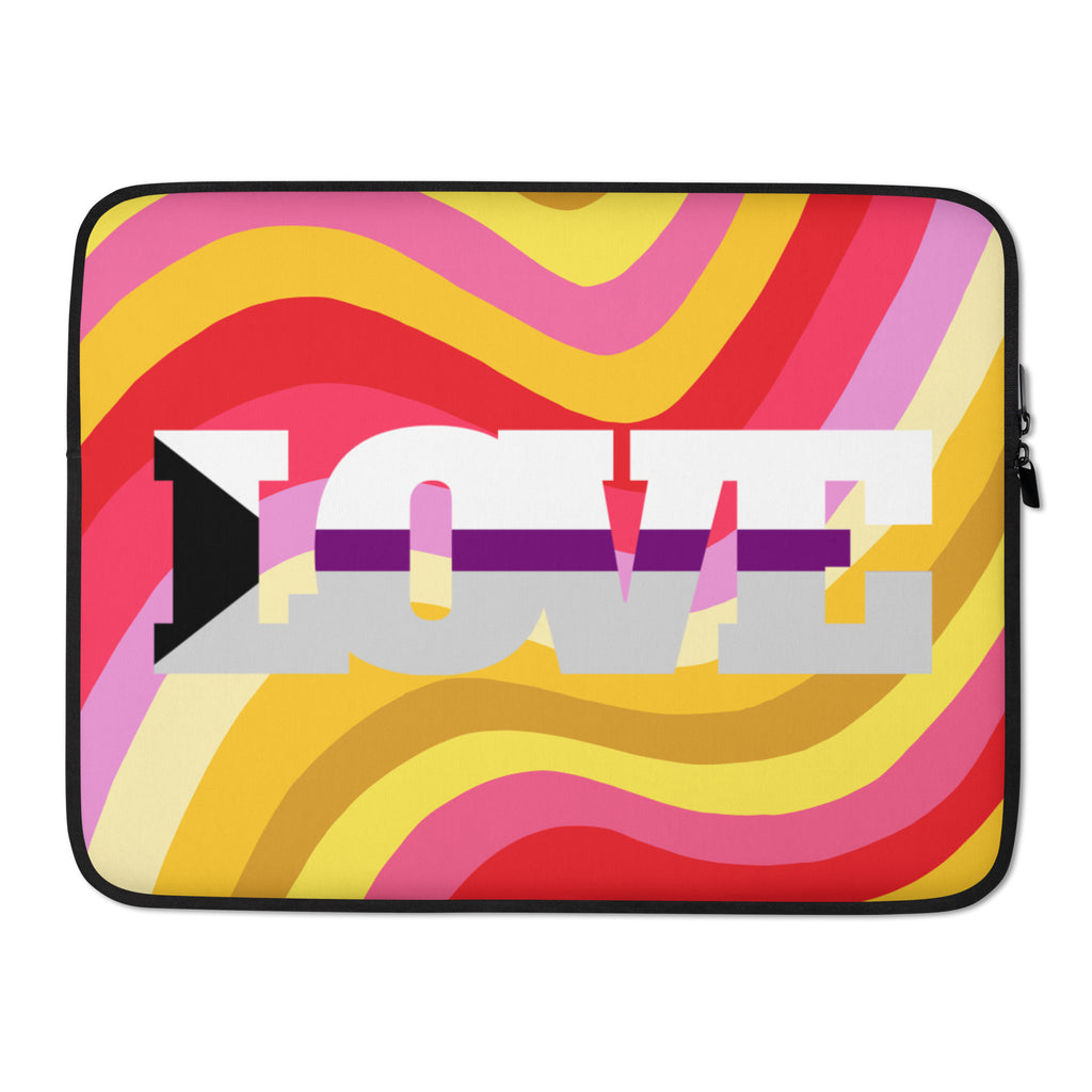  Demisexual Love Laptop Sleeve by Queer In The World Originals sold by Queer In The World: The Shop - LGBT Merch Fashion