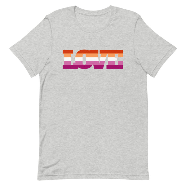 Light gray Lesbian Love T-Shirt with 