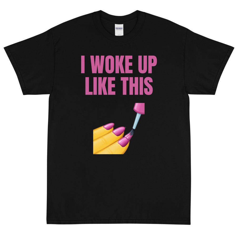 Black I Woke Up Like This T-Shirt by Queer In The World Originals sold by Queer In The World: The Shop - LGBT Merch Fashion