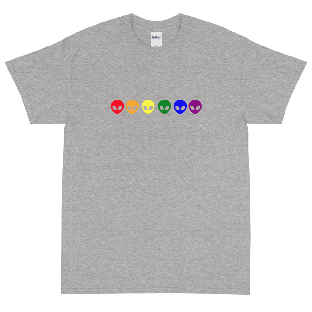 Sport Grey Gay Alien T-Shirt by Queer In The World Originals sold by Queer In The World: The Shop - LGBT Merch Fashion
