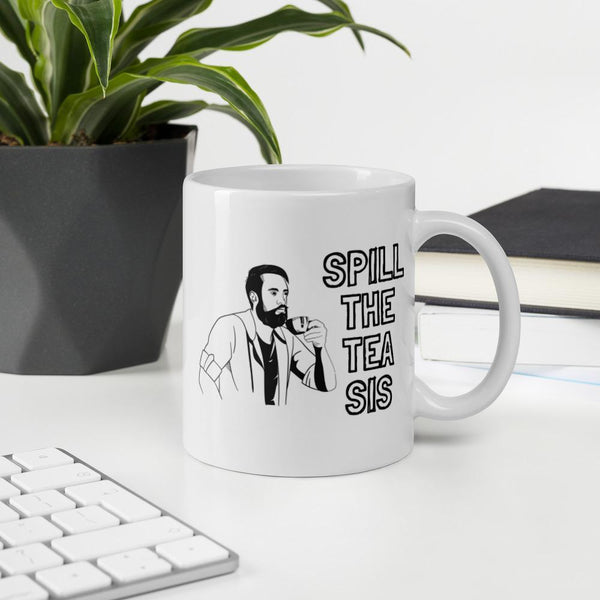  Spill The Tea Mug by Queer In The World Originals sold by Queer In The World: The Shop - LGBT Merch Fashion