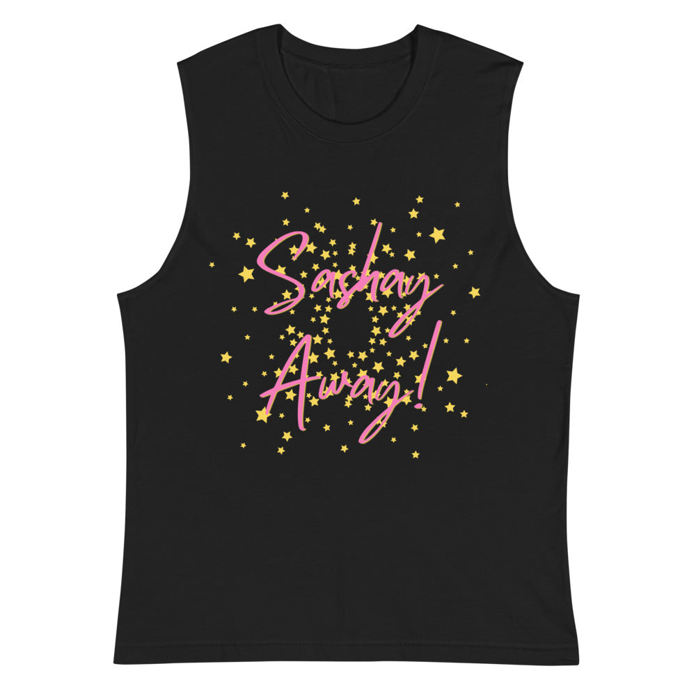 Black Sashay Away Muscle Top by Queer In The World Originals sold by Queer In The World: The Shop - LGBT Merch Fashion