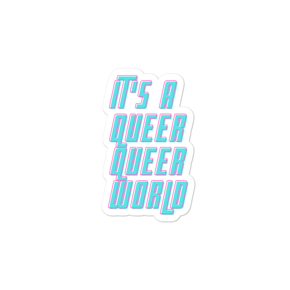 Queer Bubble-Free Stickers – Queer In The World: The Shop
