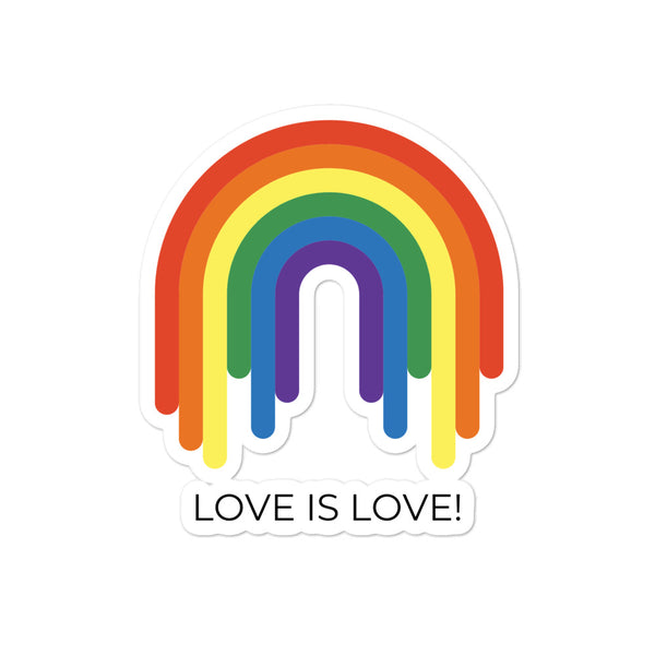  Love Is Love Bubble-Free Stickers by Queer In The World Originals sold by Queer In The World: The Shop - LGBT Merch Fashion